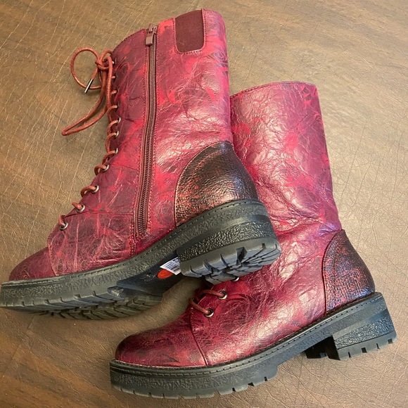 Heavenly Feet UK 🇬🇧 Vegan Friendly Combat Boots - Picture 7 of 9